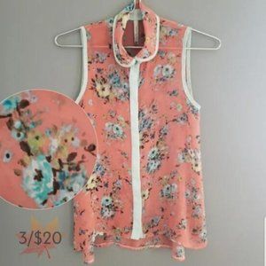 Paper Crane sleeveless blouse S